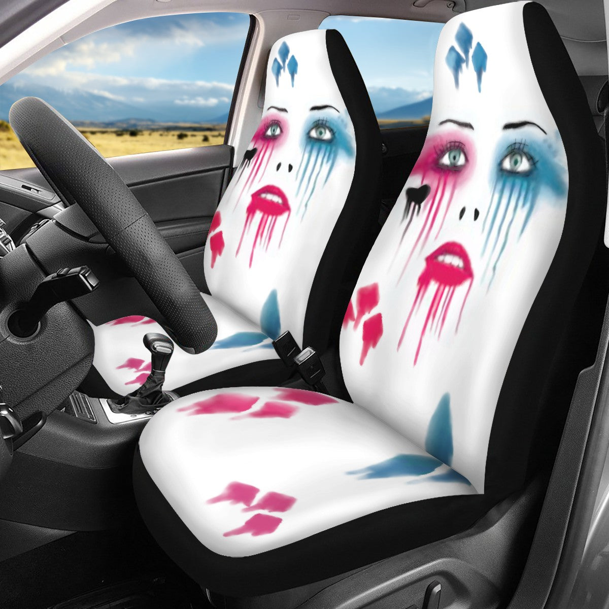 Suicide Squad Harley Quinn Custom Car Seat Covers