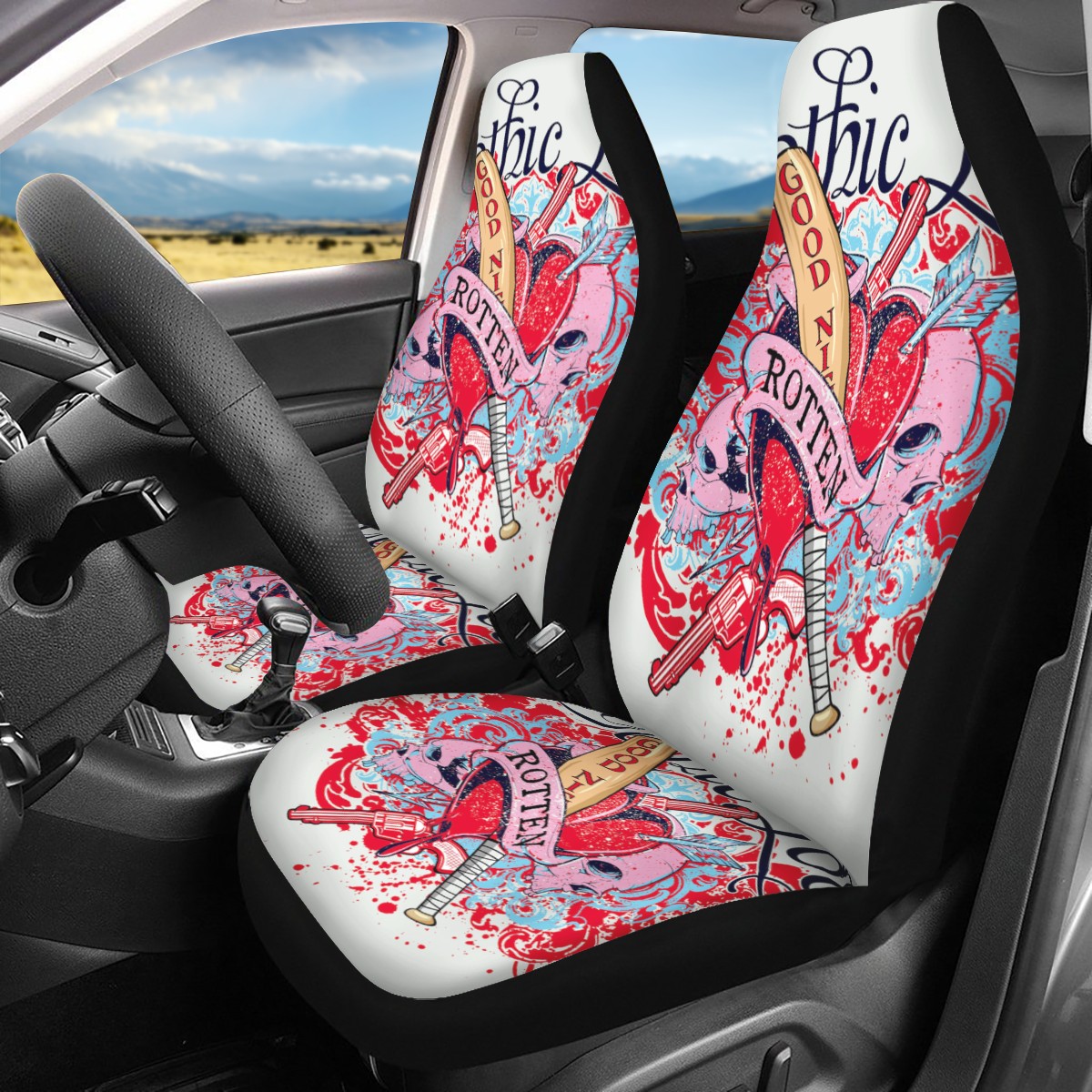 Harley Quinn Custom Car Seat Covers