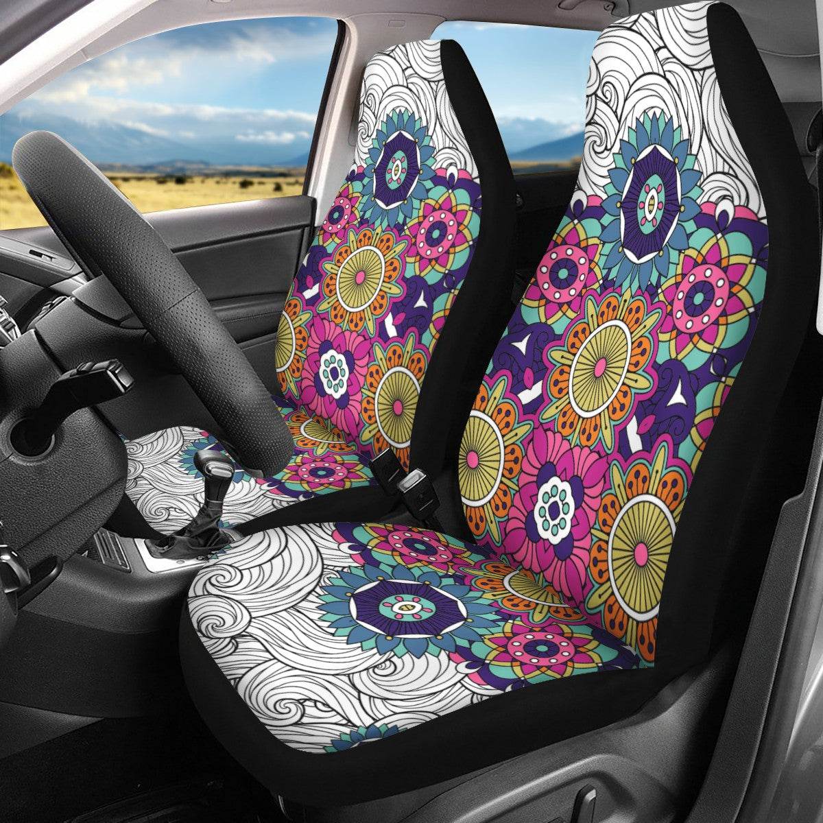 Mandala Custom Car Seat Covers