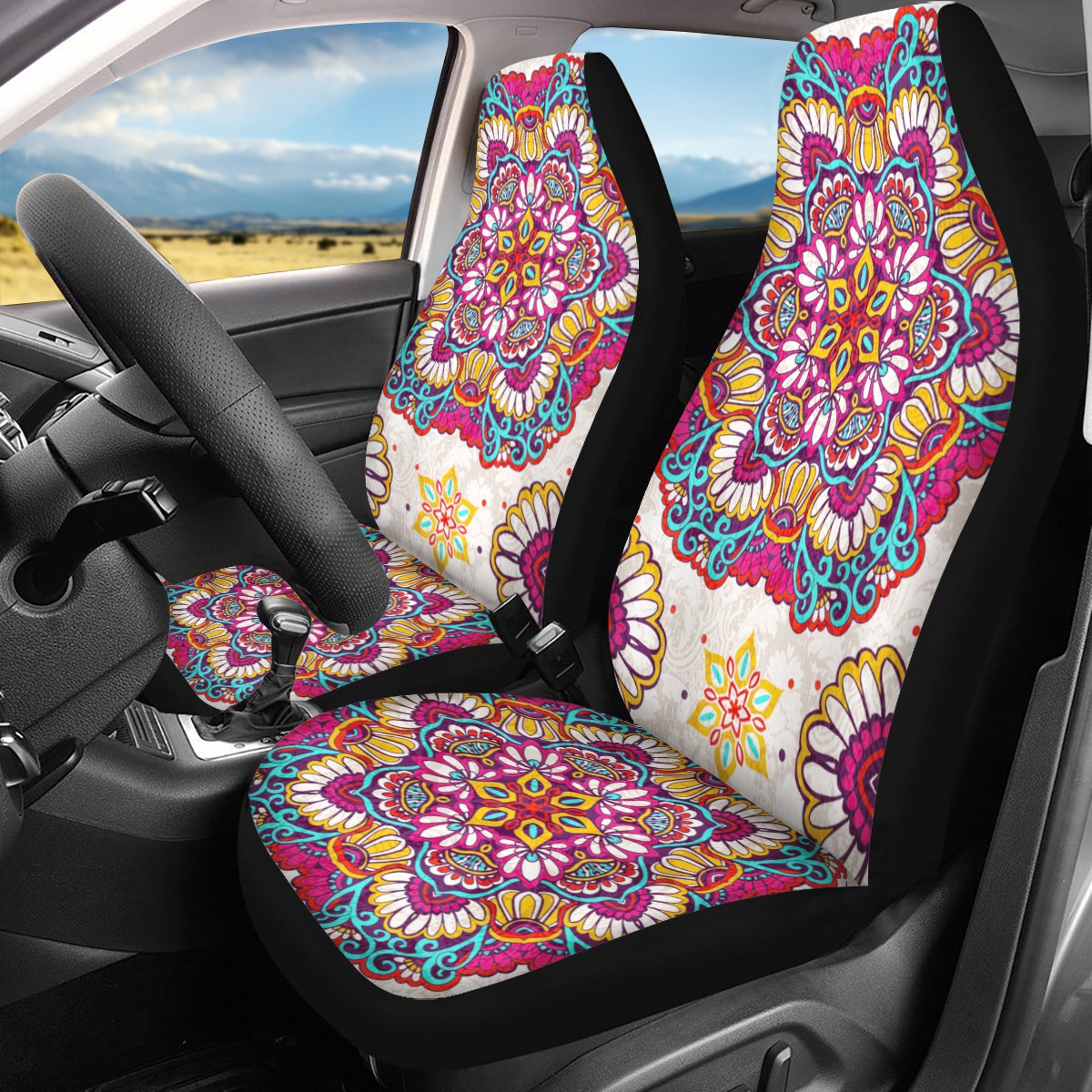 Mandala Custom Car Seat Covers