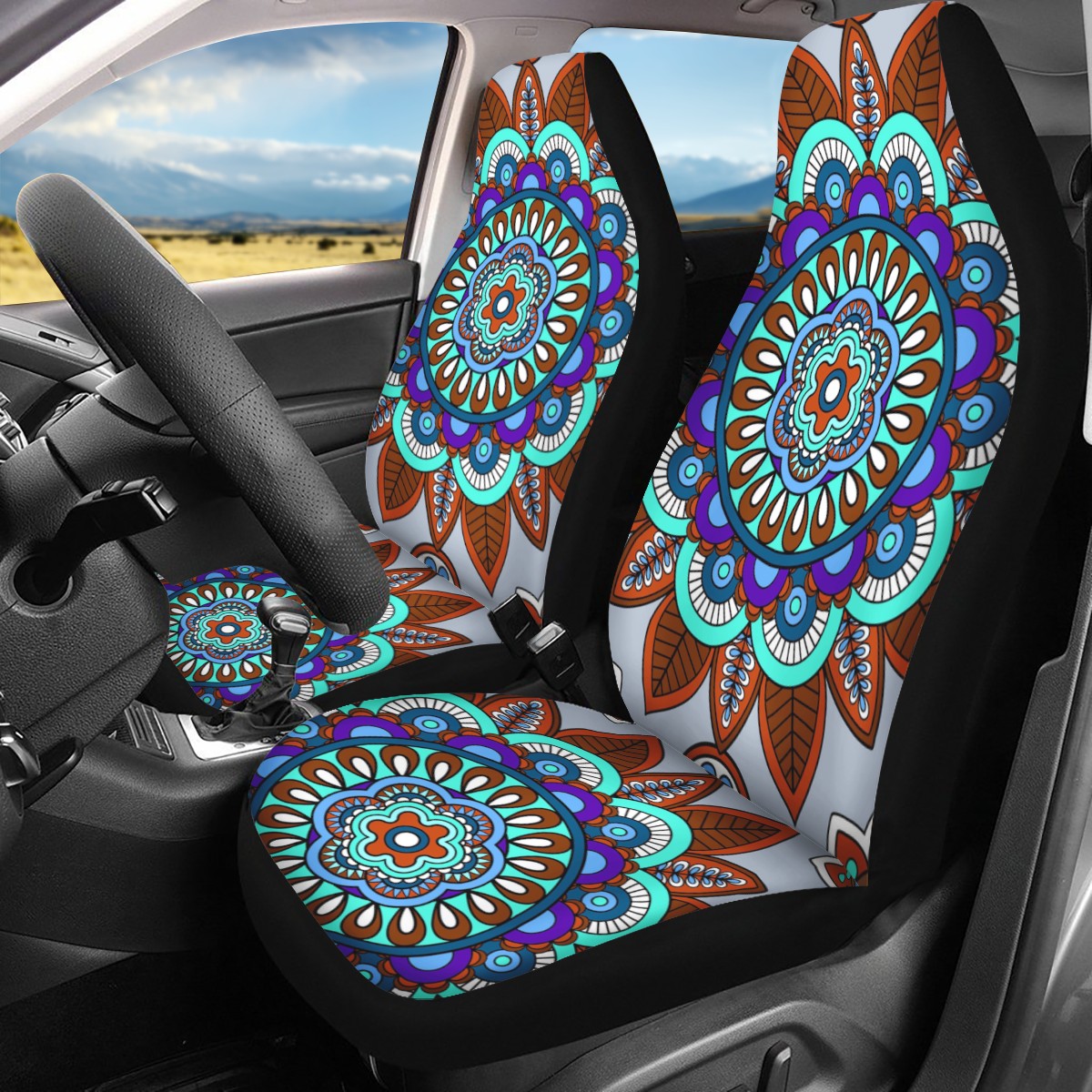 Mandala Custom Car Seat Covers