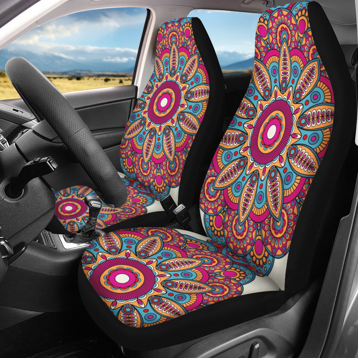 Mandala Custom Car Seat Covers