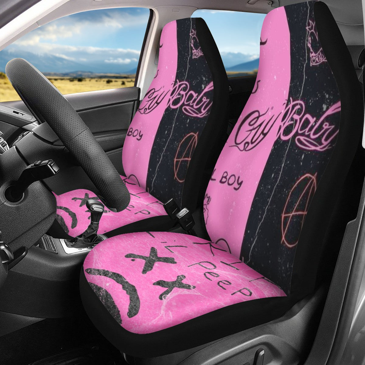 Lil Peep Custom Car Seat Covers