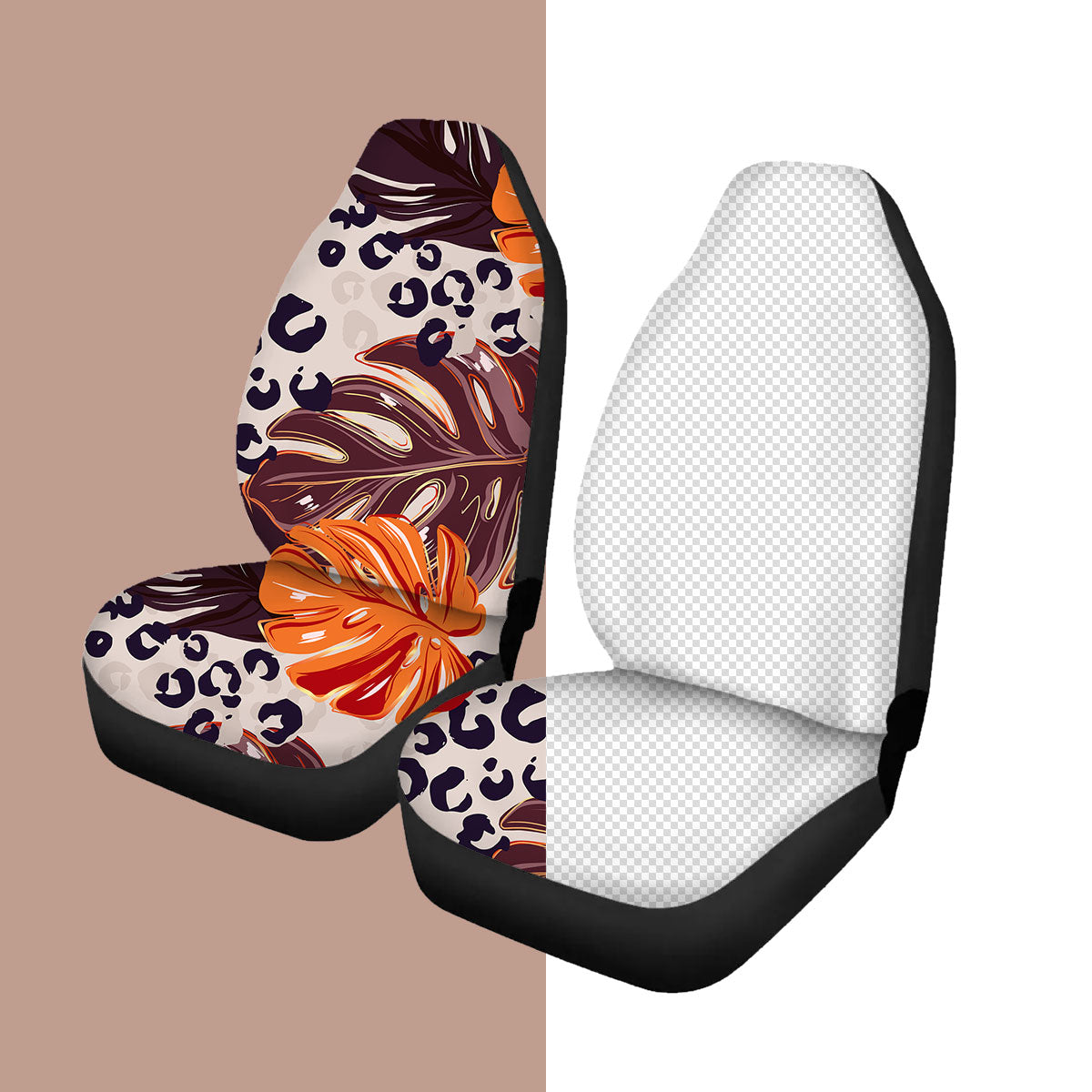 Custom 2Pcs Car Front Seat Covers