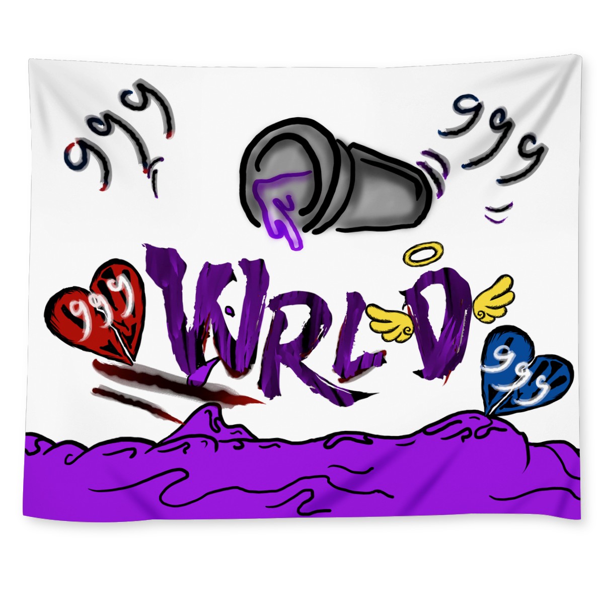 Juice Wrld Custom Wall Tapestry