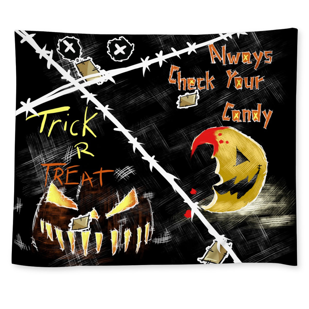 Trick R Treat Custom Wall Tapestry