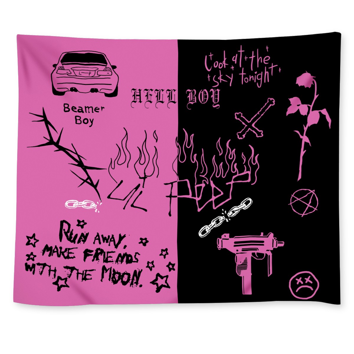 Lil Peep Hell Boy Custom Wall Tapestry