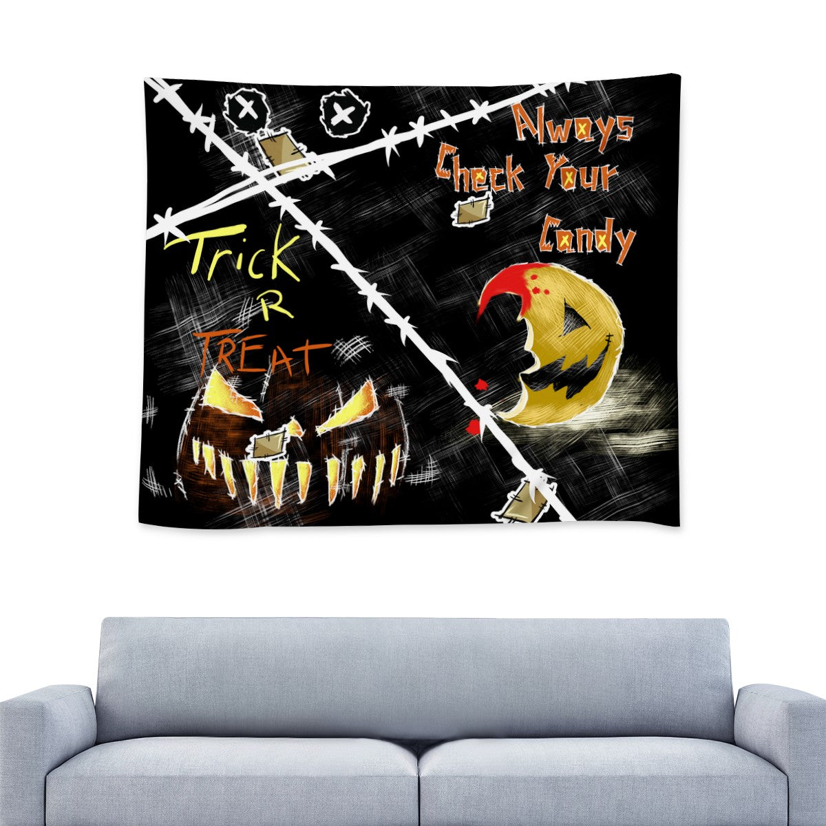 Trick R Treat Custom Wall Tapestry
