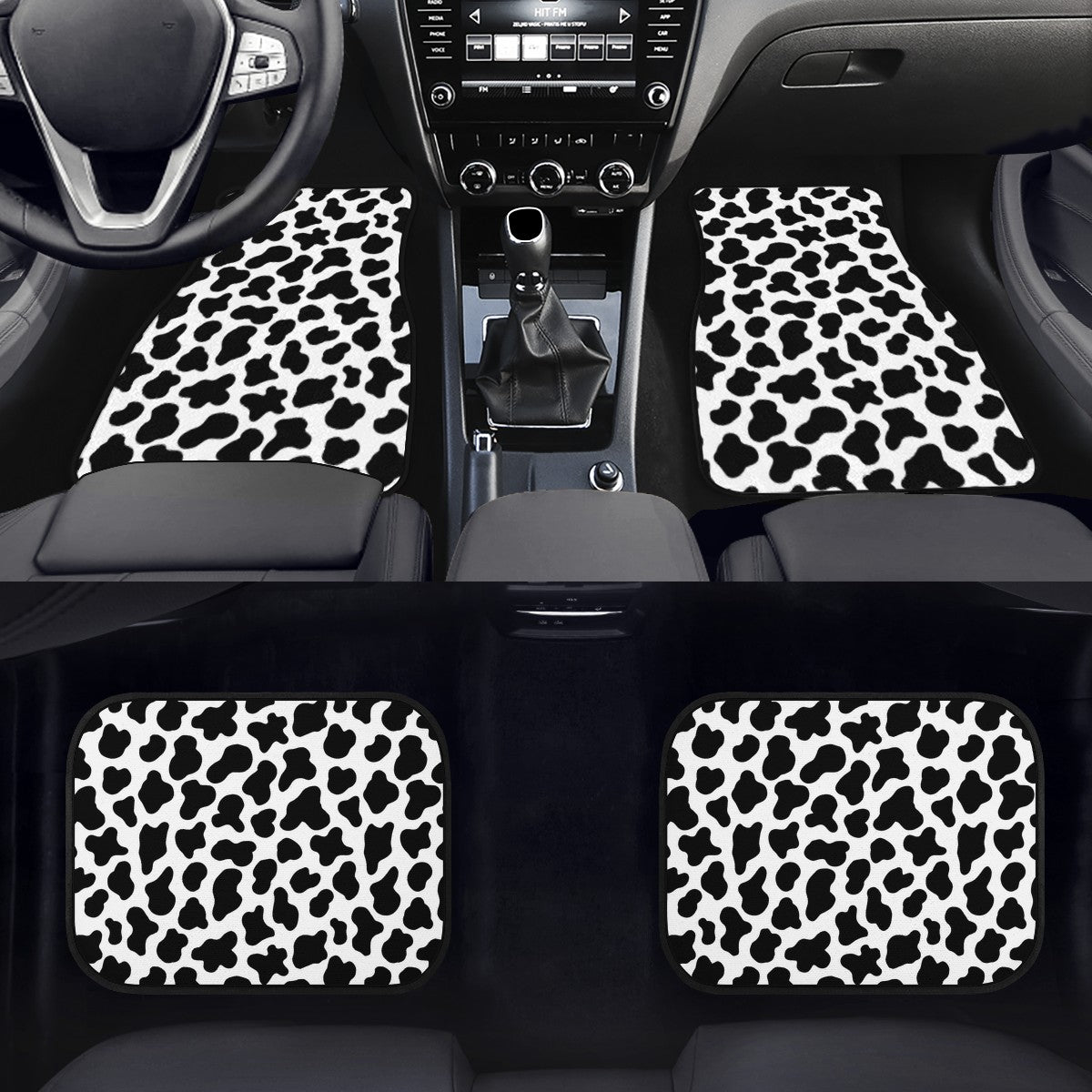 Cow Custom Car Floor Mats