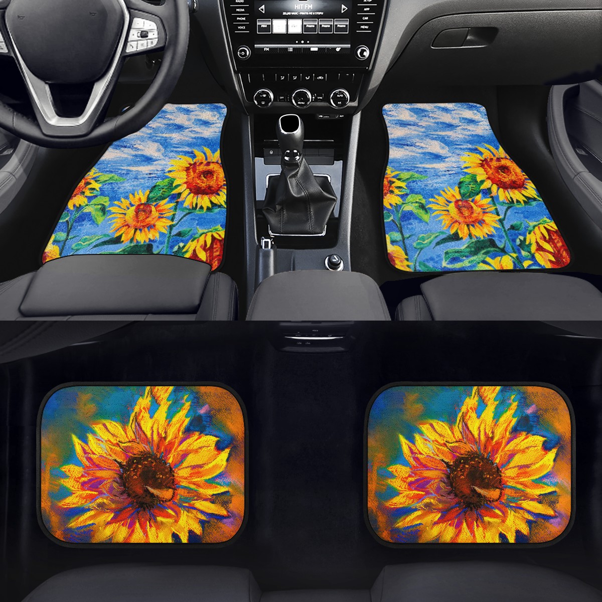 Sunflower Custom Car Floor Mats