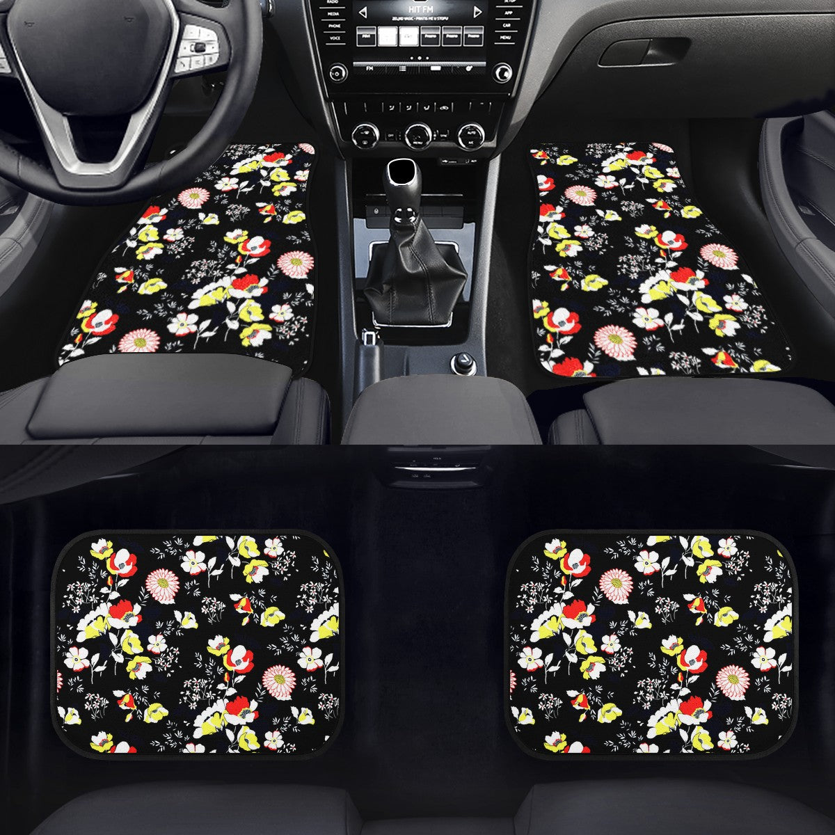 Flower Custom Car Floor Mats
