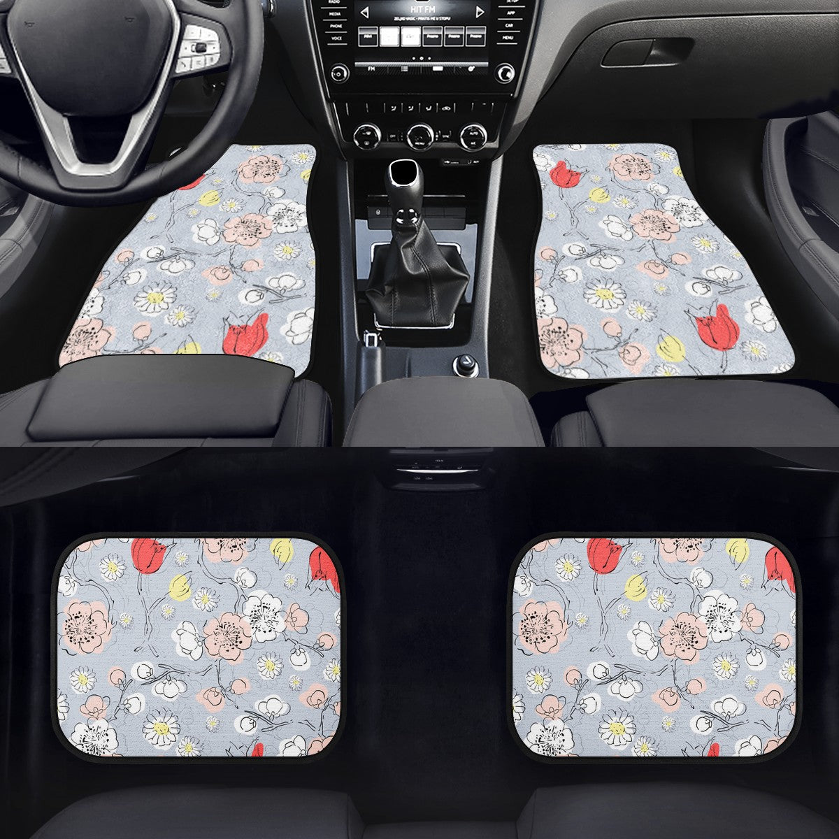 Flower Custom Car Floor Mats