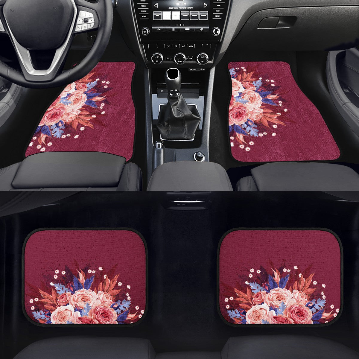 Flower Custom Car Floor Mats
