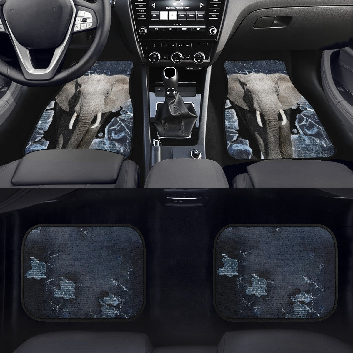 Elephant Custom Car Floor Mats