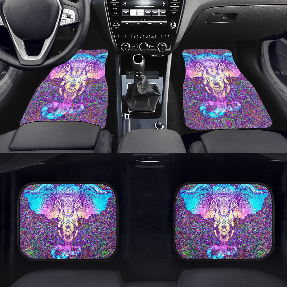 Elephant Custom Car Floor Mats