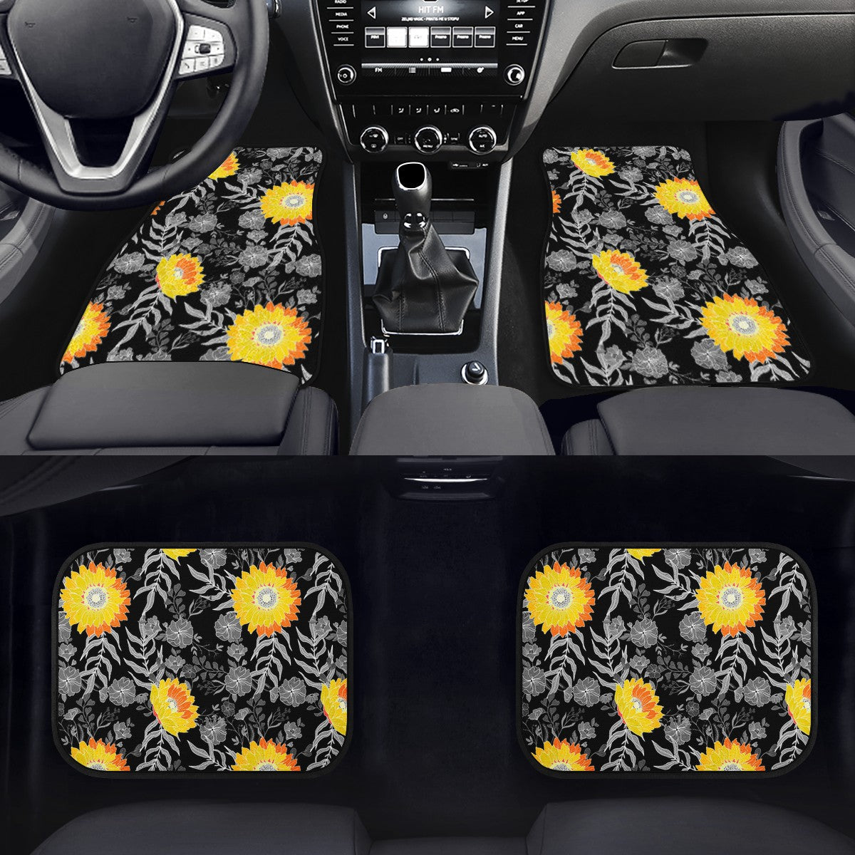 Sunflower Custom Car Floor Mats