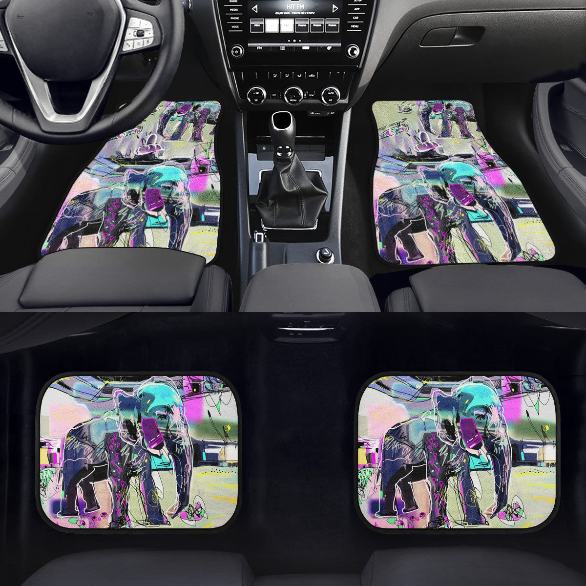 Elephant Custom Car Floor Mats