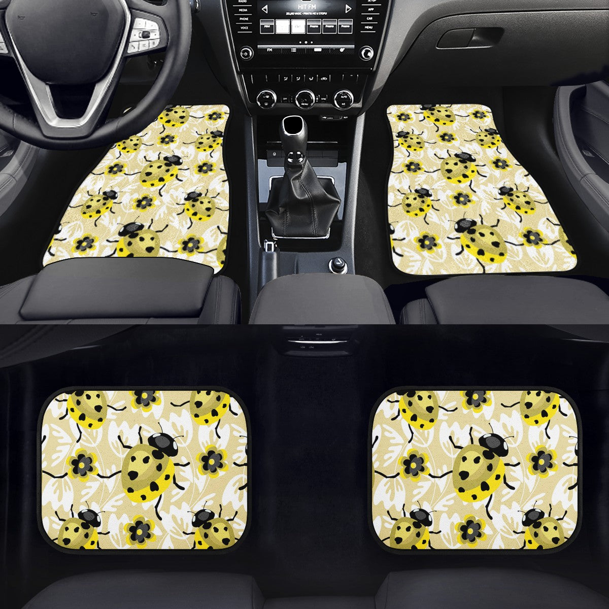 Ladybug Custom Car Floor Mats