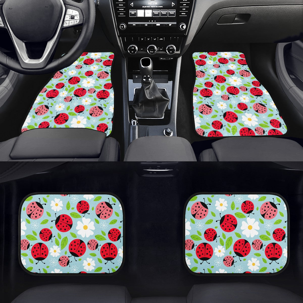 Ladybug Custom Car Floor Mats