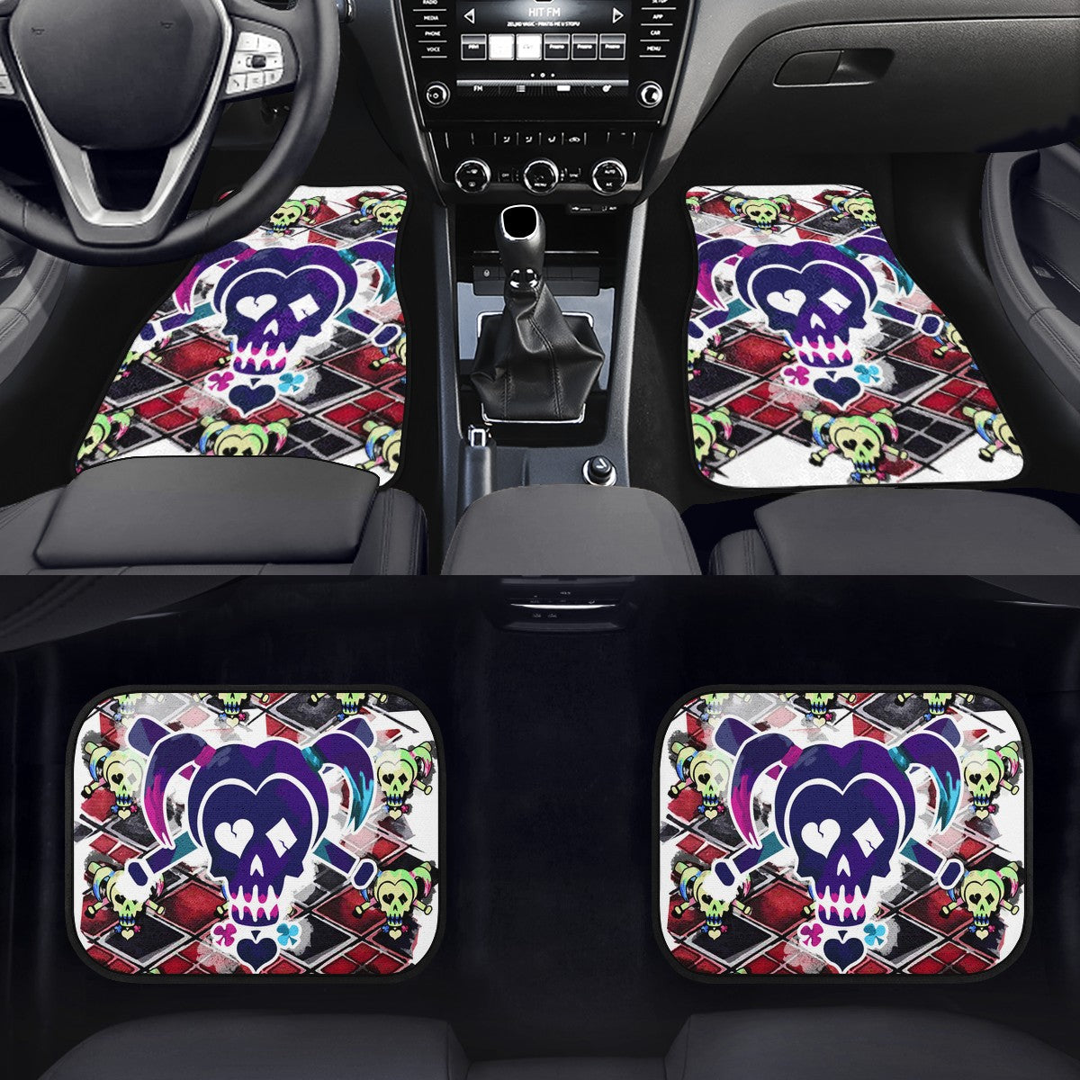 Harley Quinn Custom Car Floor Mats