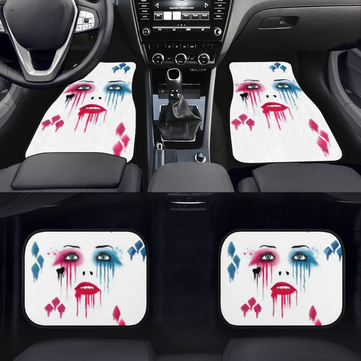 Harley Quinn Custom Car Floor Mats