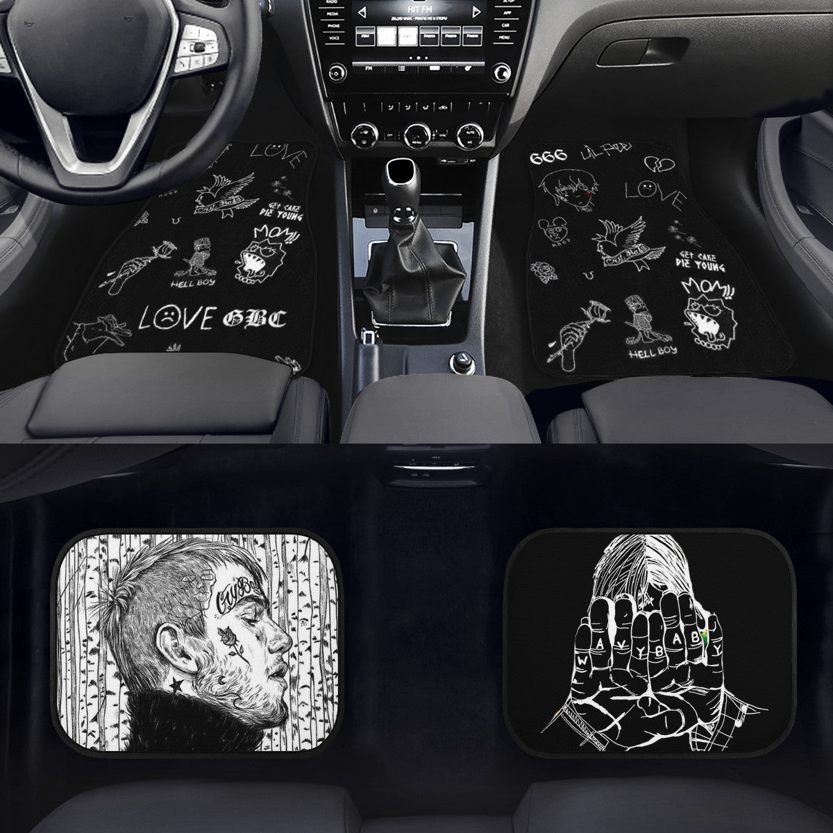 Lil Peep Custom Car Floor Mats