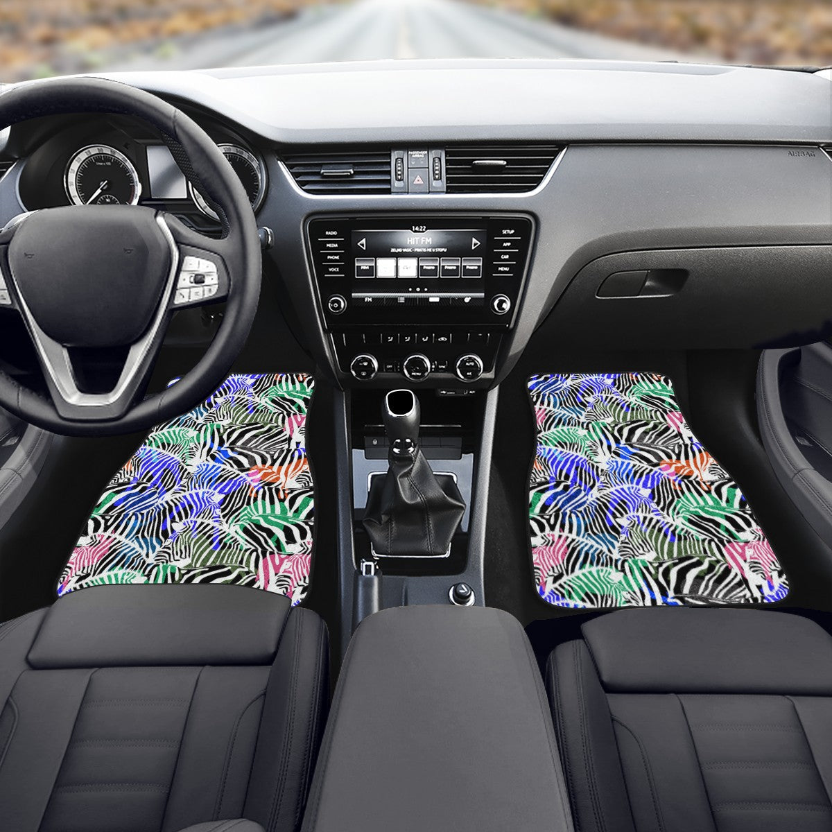 Zebra Custom Car Floor Mats