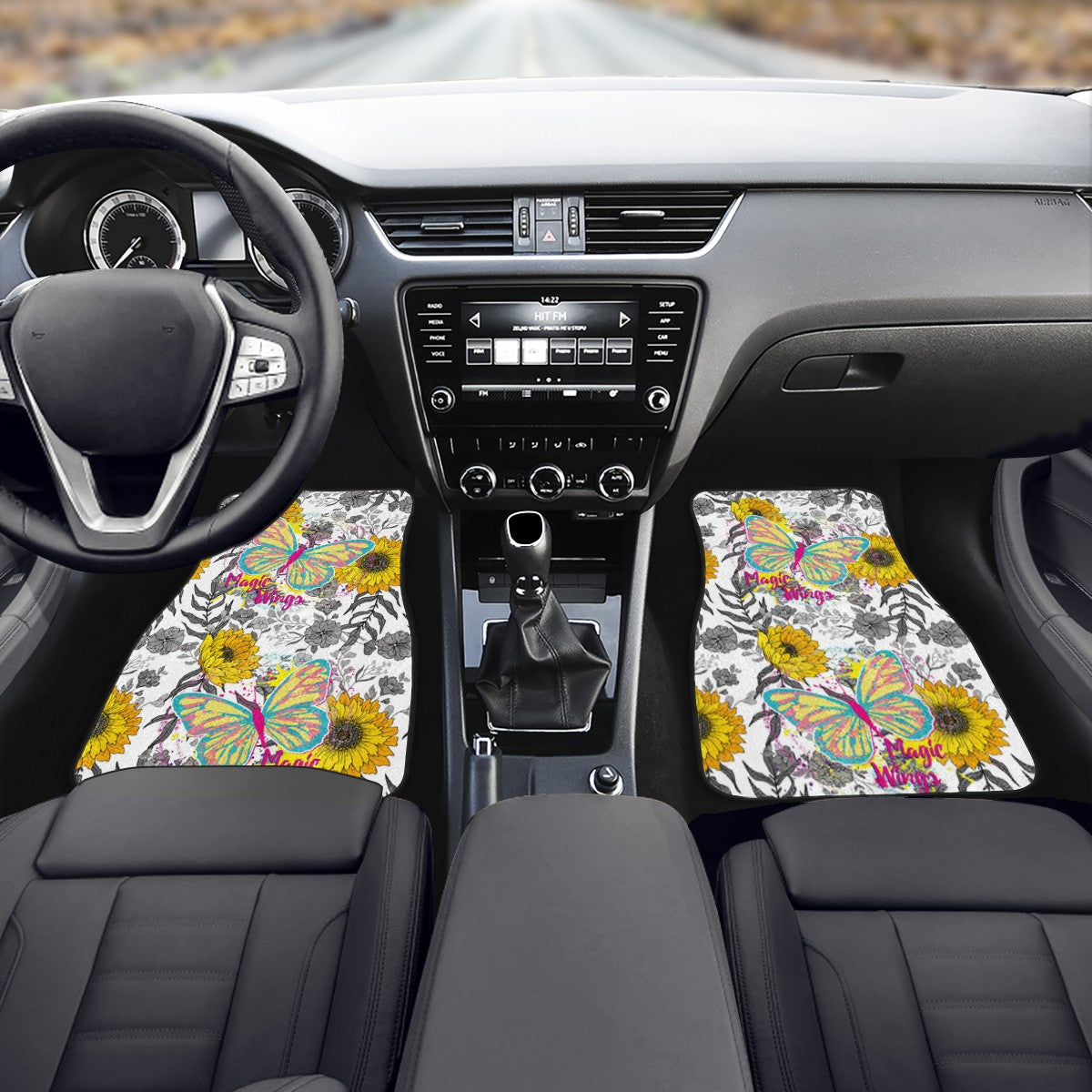 Sunflower &amp; Butterfly Car Floor Mats