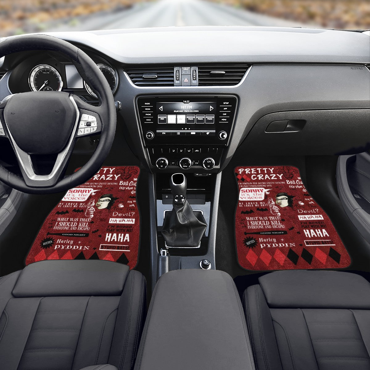 Harley Quinn Custom Car Floor Mats