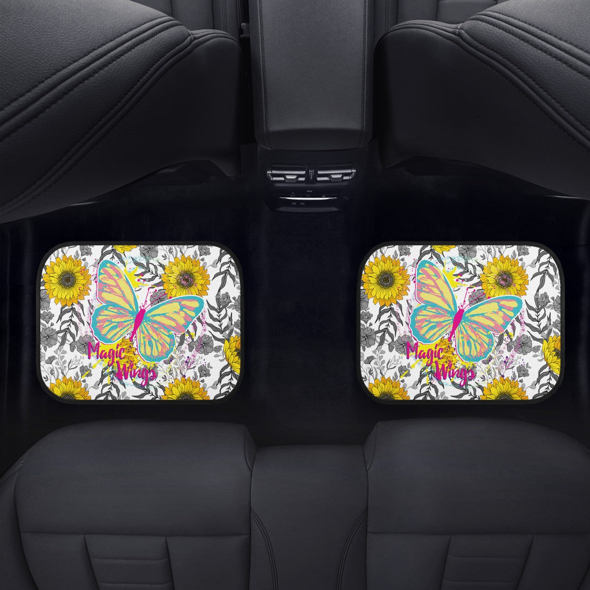 Sunflower &amp; Butterfly Car Floor Mats