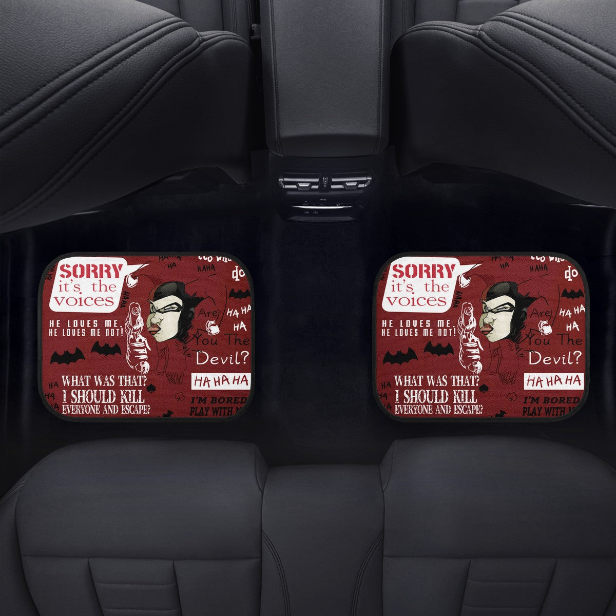 Harley Quinn Custom Car Floor Mats