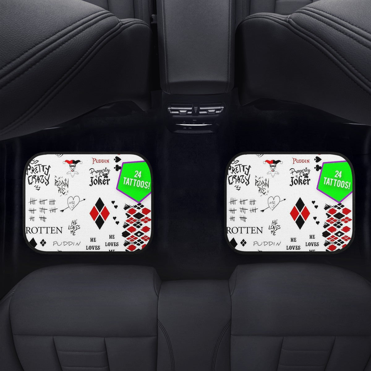 Harley Quinn Custom Car Floor Mats