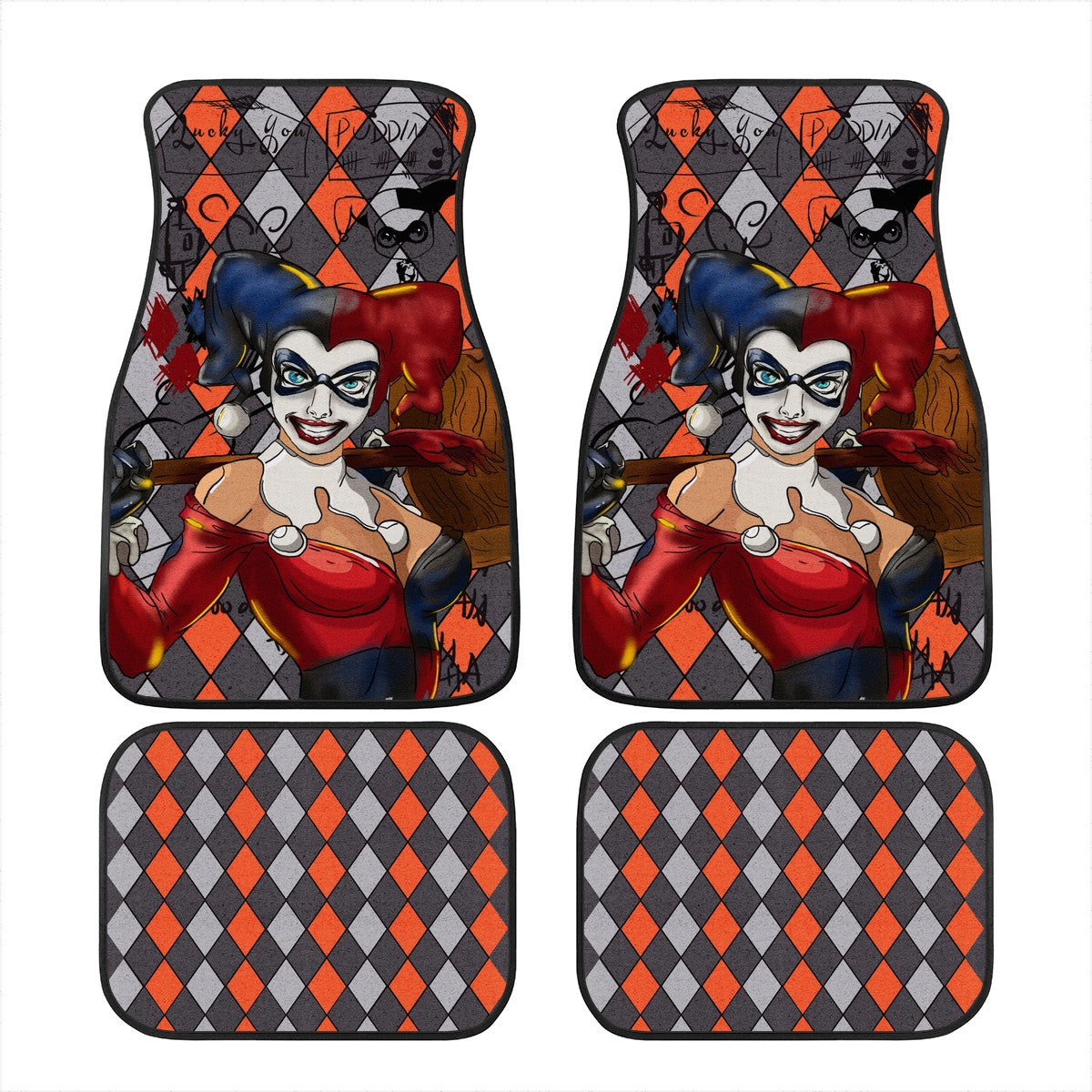 Suicide Squad Harley Quinn Custom Car Floor Mats