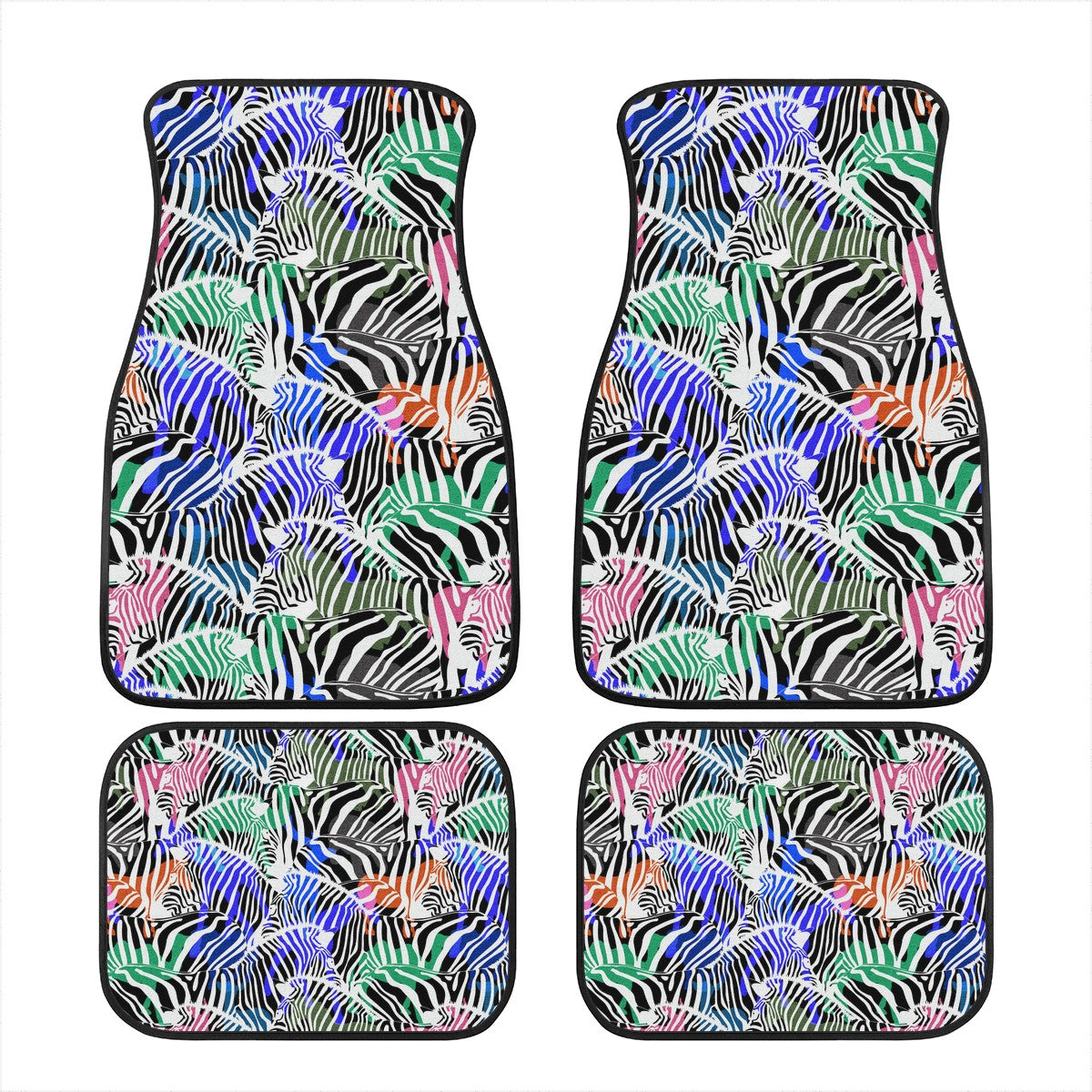 Zebra Custom Car Floor Mats