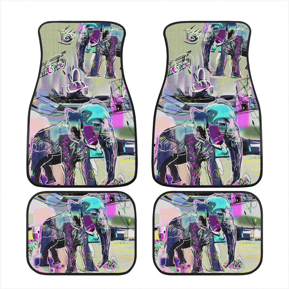 Elephant Custom Car Floor Mats