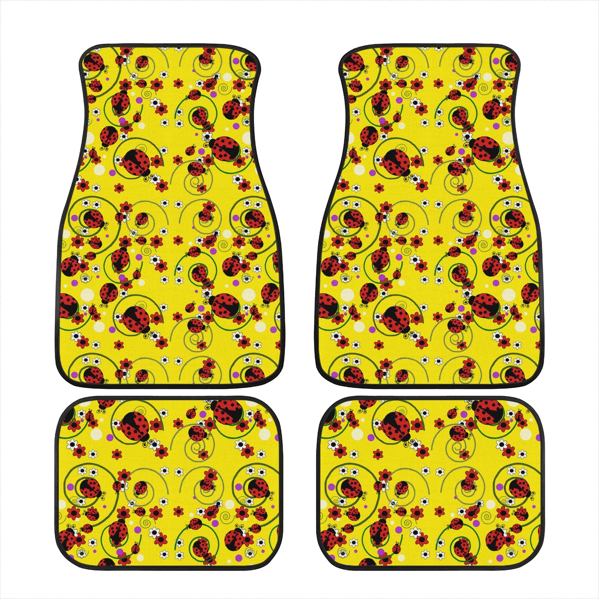 Ladybug Custom Car Floor Mats
