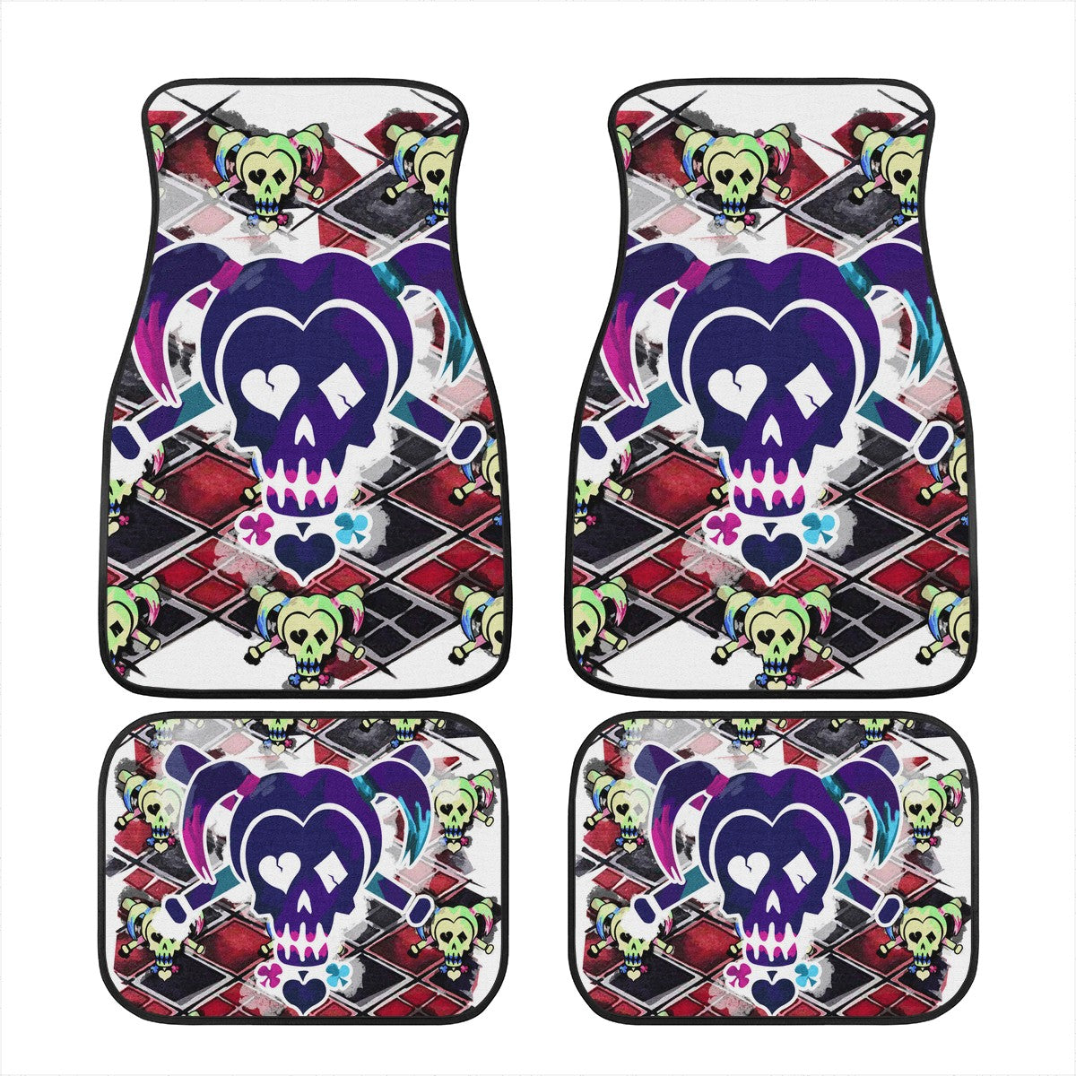 Harley Quinn Custom Car Floor Mats