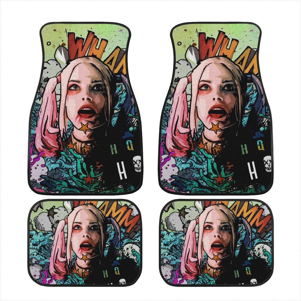 Harley Quinn Custom Car Floor Mats