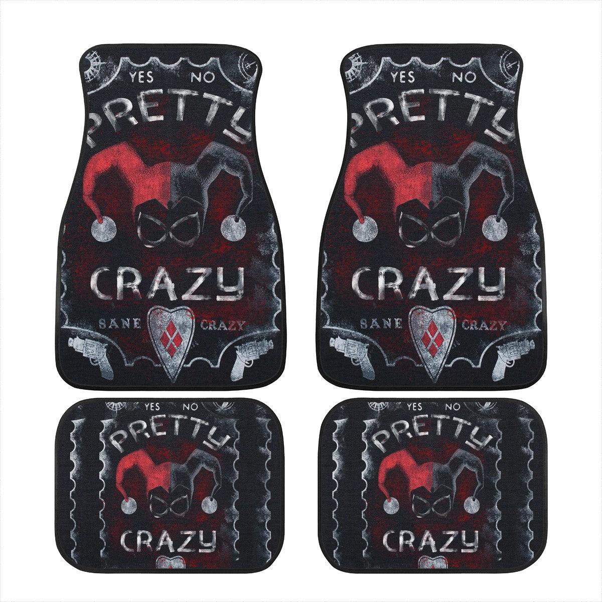 Harley Quinn Custom Car Floor Mats
