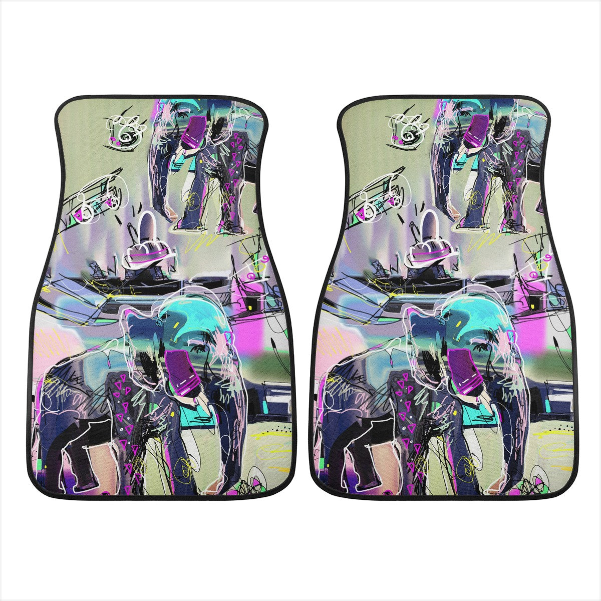 Elephant Custom Car Floor Mats
