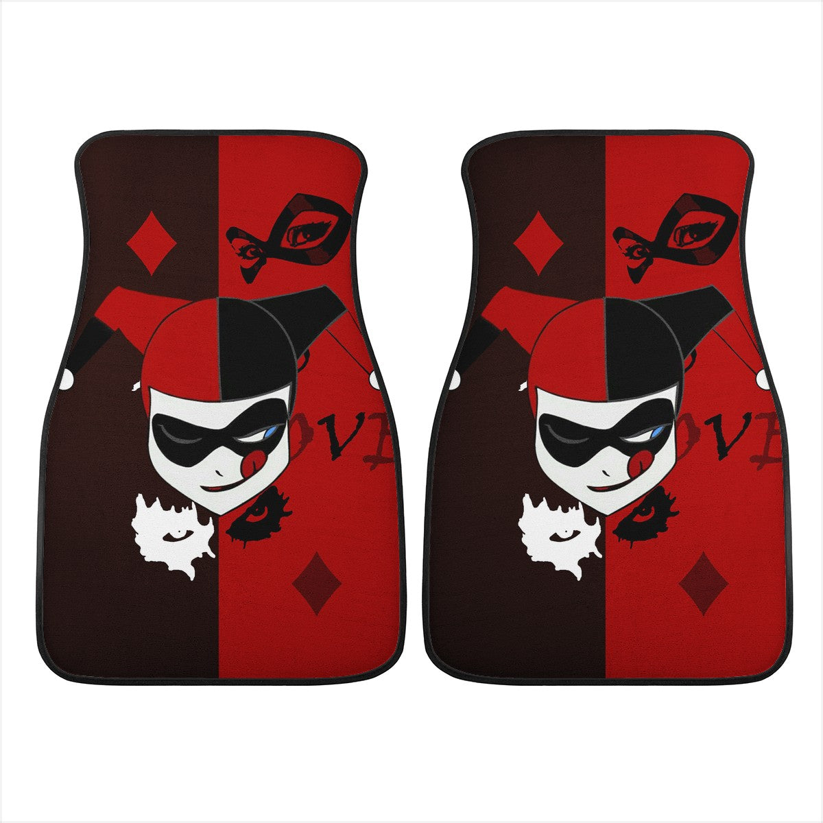 Harley Quinn Custom Car Floor Mats