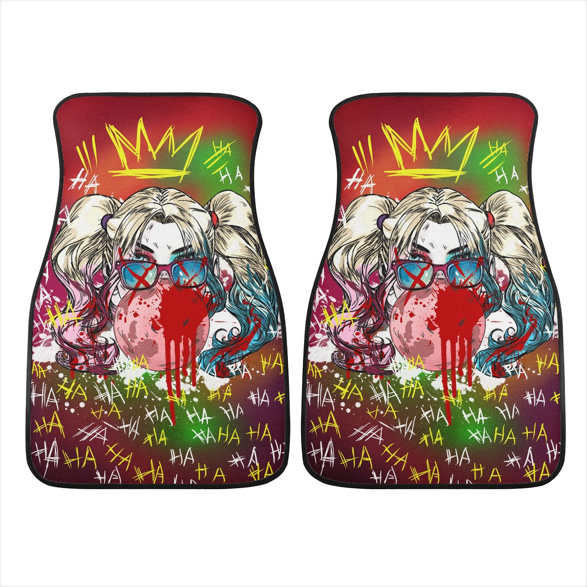 Harley Quinn Custom Car Floor Mats