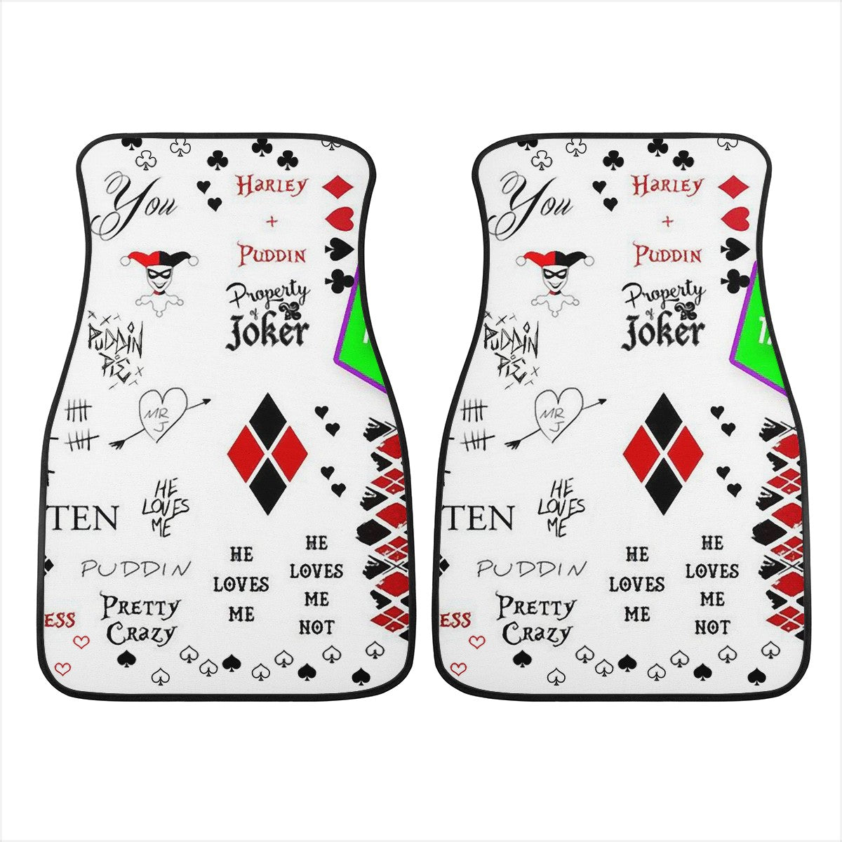Harley Quinn Custom Car Floor Mats