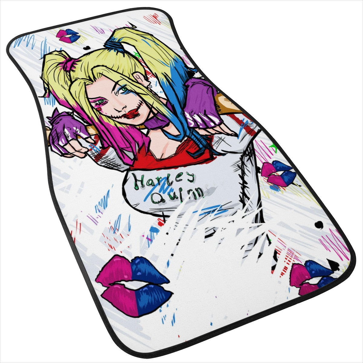 Suicide Squad Harley Quinn Custom Car Floor Mats