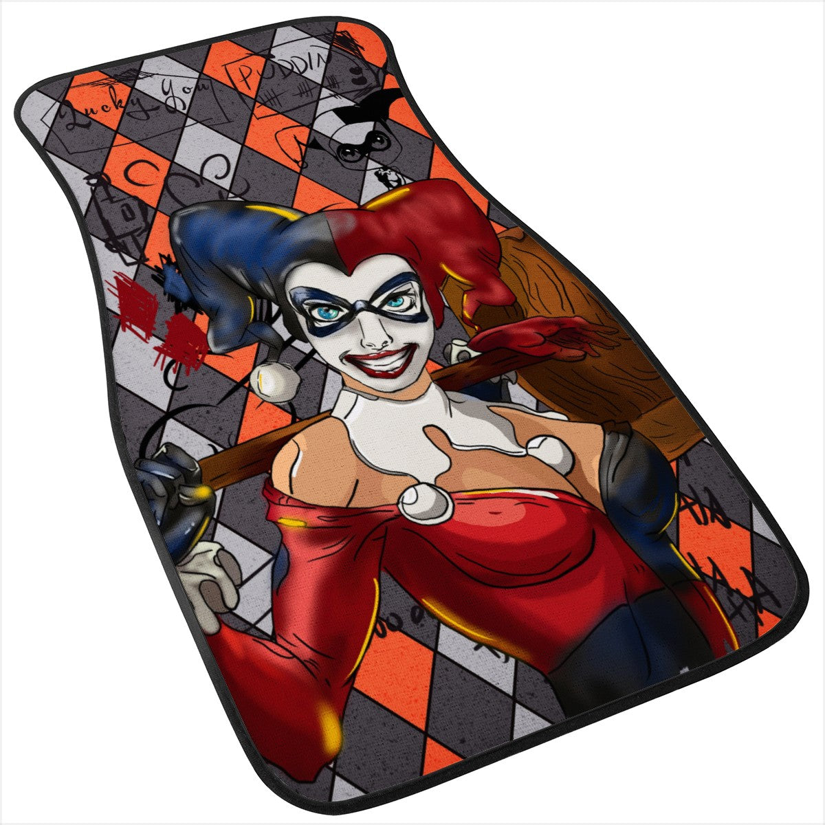 Suicide Squad Harley Quinn Custom Car Floor Mats
