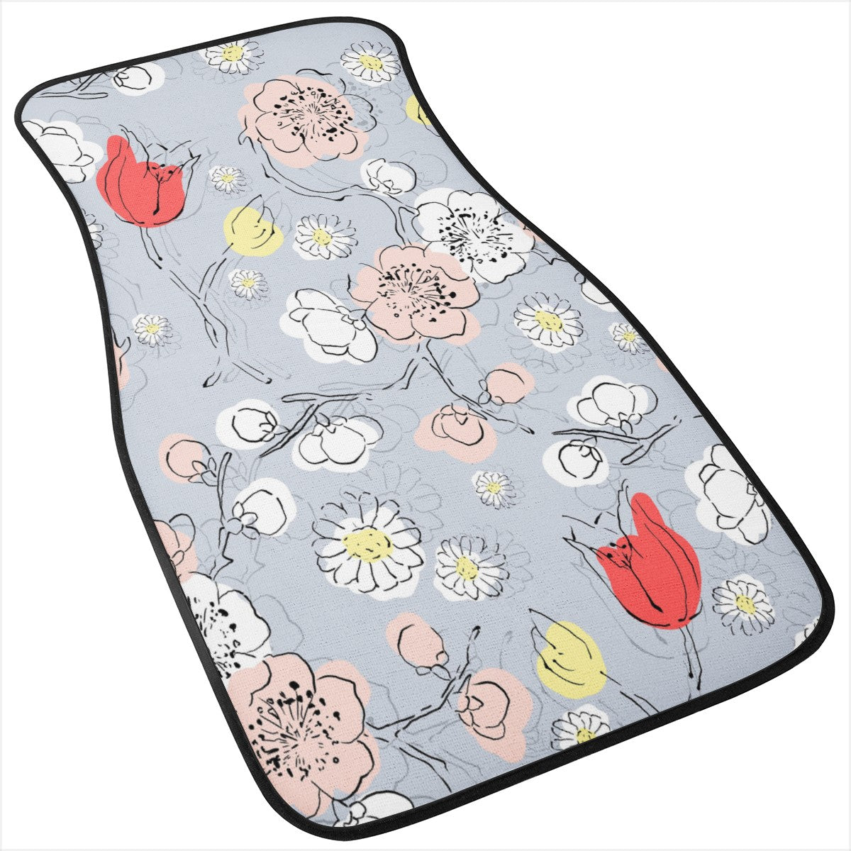Flower Custom Car Floor Mats