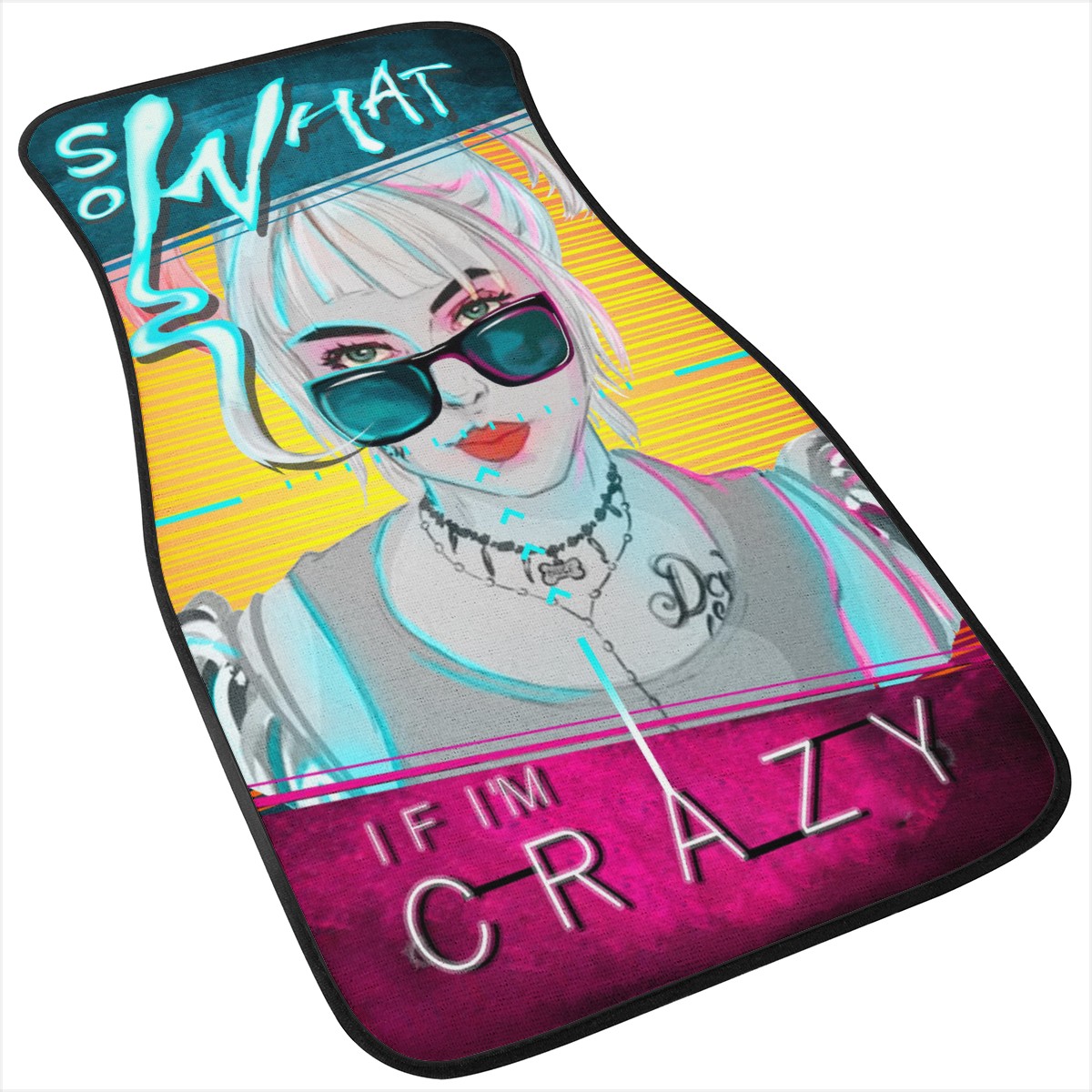 Harley Quinn Custom Car Floor Mats