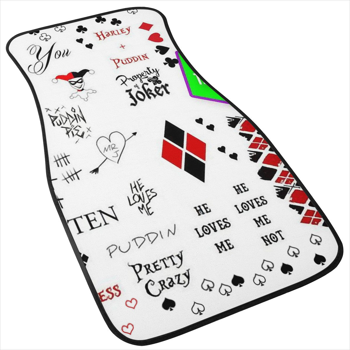 Harley Quinn Custom Car Floor Mats