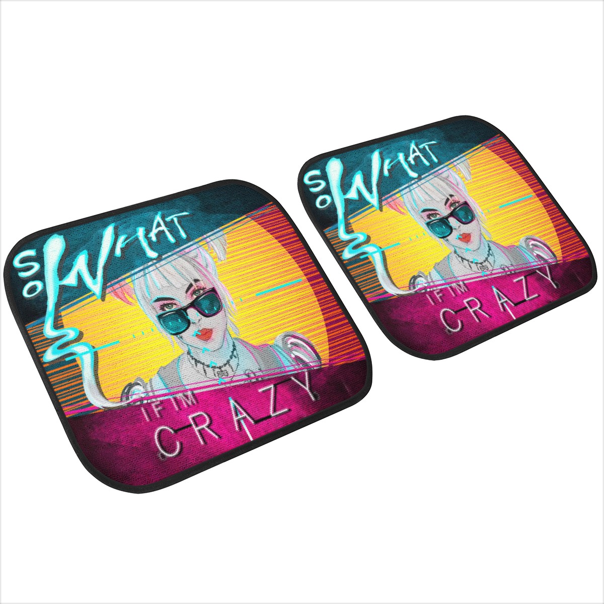 Harley Quinn Custom Car Floor Mats