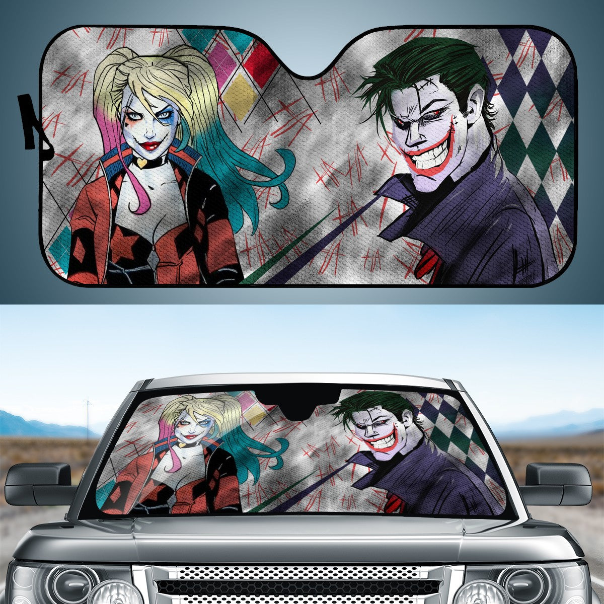 Suicide Squad Custom Car Windshield Sun Shade